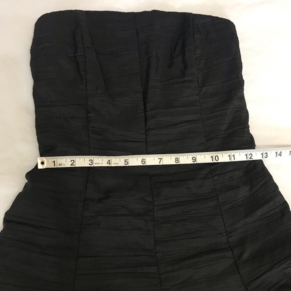 Jessica McClintock Vintage Black Strapless Mini Dress - Picture 13 of 14